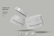 Cream Jar Mockup, a Packaging Mockup by Pexelcorner (Thumbnail 1 of 5)