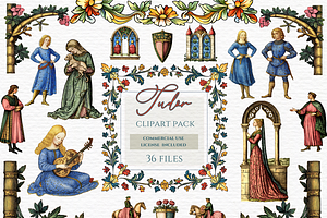 Tudor clipart, Medieval clipart