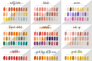 50 Procreate Color Palettes. Bundle2