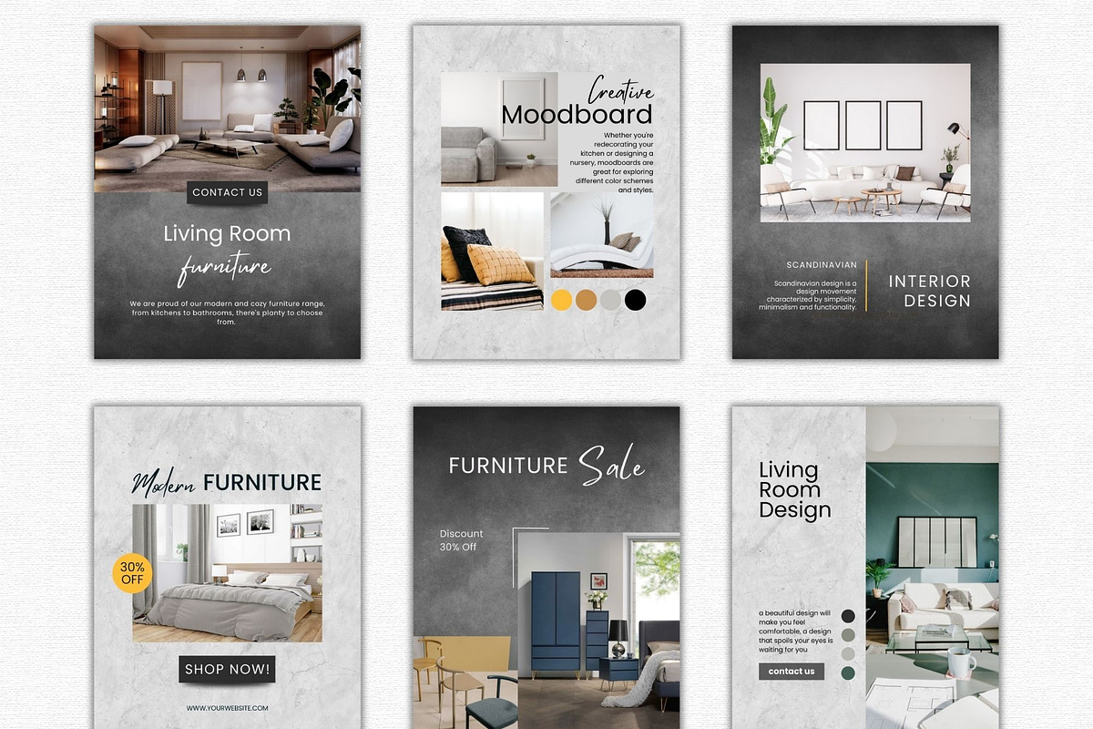 Furniture Shop Canva Templates, a Social Media Template by Talipic Designs (Photo 2 of 5)