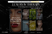 Luxury IV Therapy Instagram Posts, a Social Media Template by design4social (Thumbnail 3 of 8)