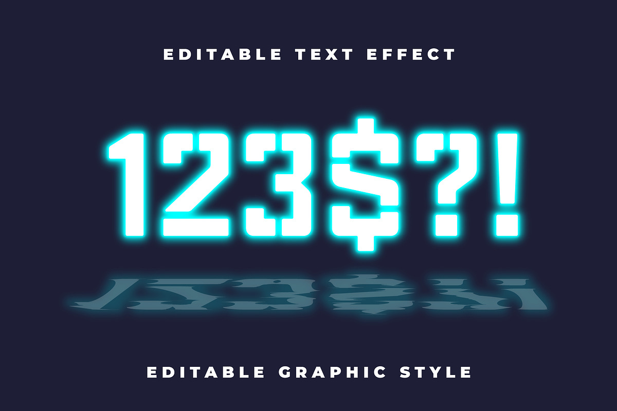Futuristic Reflection Text Effect preview 2
