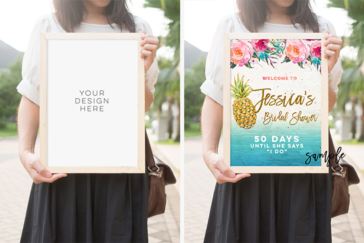 wood frame mock up, a Print Template by My Lovely Stock (Photo 1 of 2)