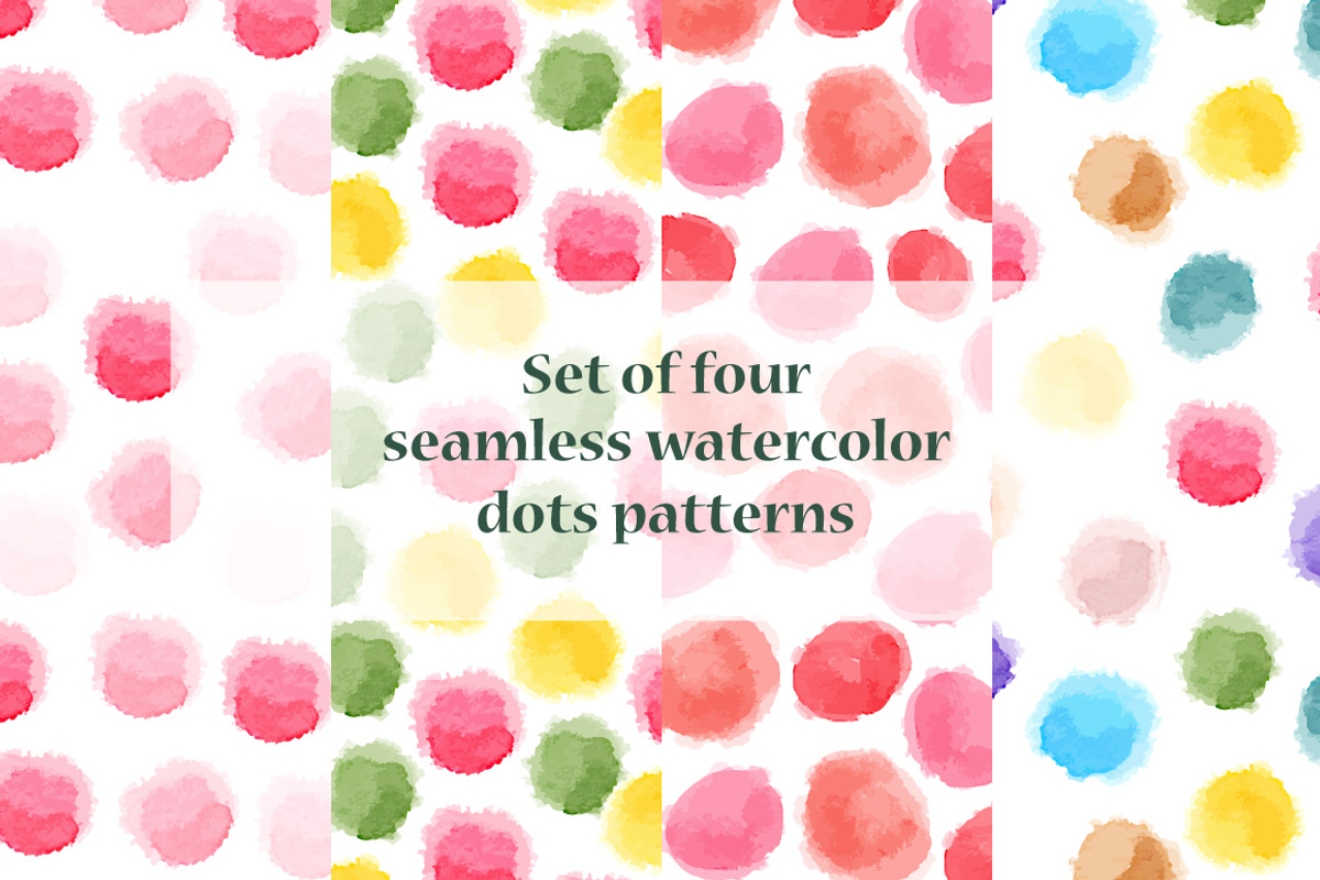 Seamless watercolor pink patterns, a Pattern Graphic by Alenarozova (Photo 1 of 5)