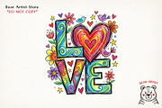 Valentine Love & Coffee Illustration, an Illustration by GlitterCraft (Thumbnail 3 of 41)