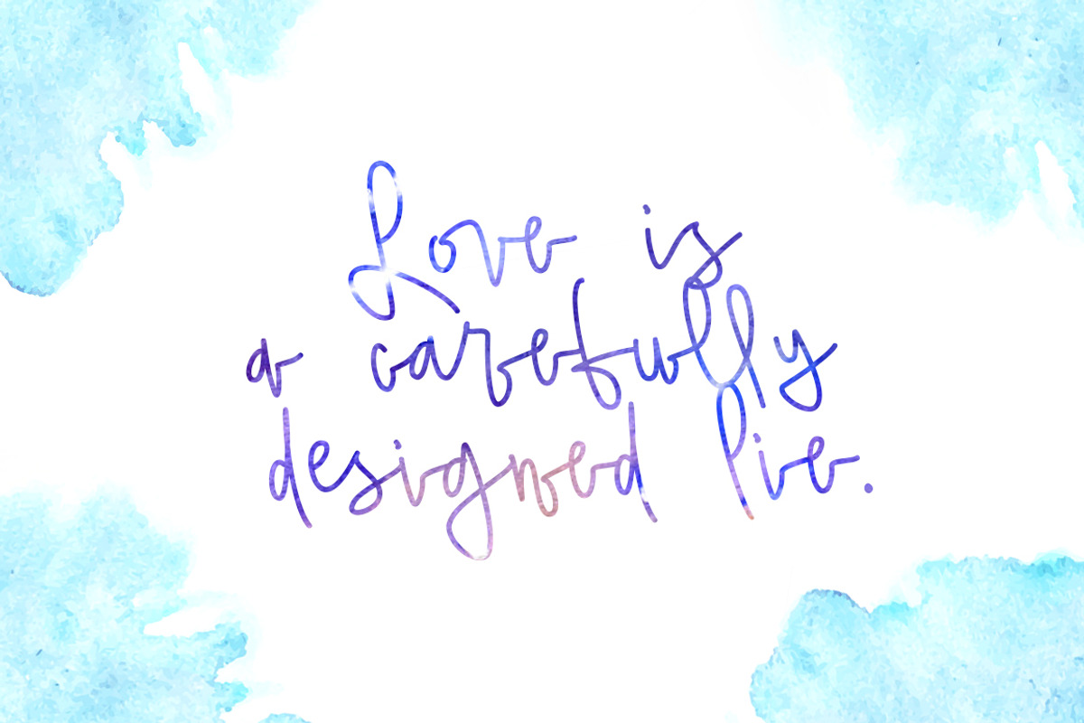 Love Sky font preview 5
