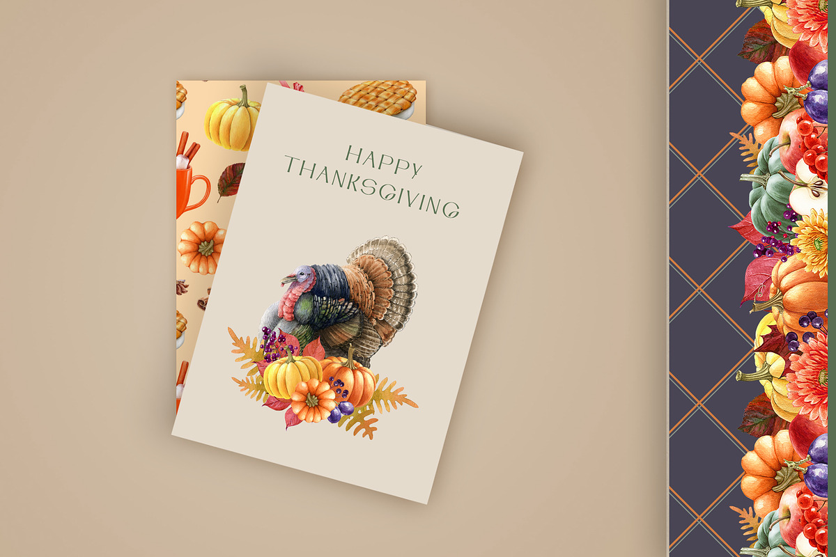 Thanksgiving Watercolor Clipart, a Seasonal Illustration by AnitaPol (Photo 16 of 17)