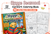 Hygge Seasonal Comfort Coloring, a Seasonal Illustration by Design Station (Thumbnail 1 of 7)