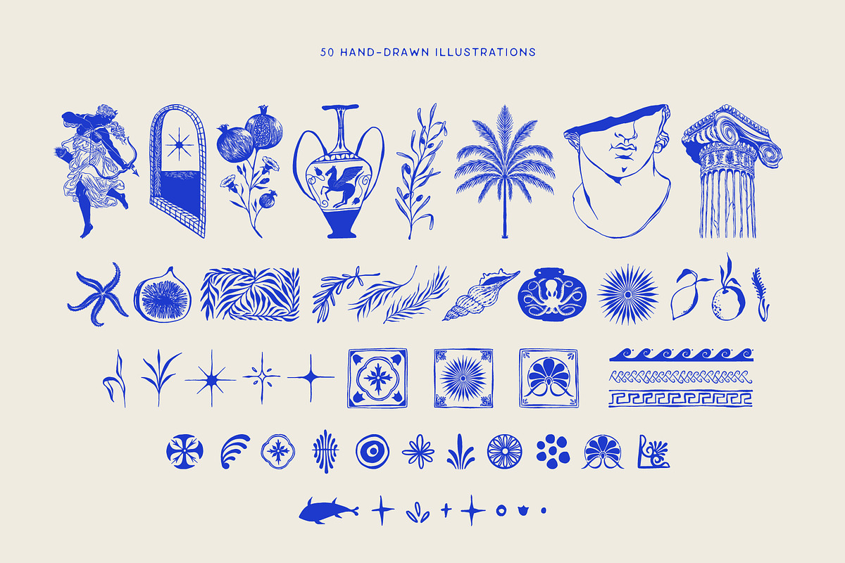 Minos Mediterranean Clip Art, an Object Graphic by Studio Ludis (Photo 3 of 7)