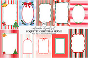Coquette Christmas Frame Sublimation, an Illustration by Canvas Craft (Thumbnail 1 of 5)