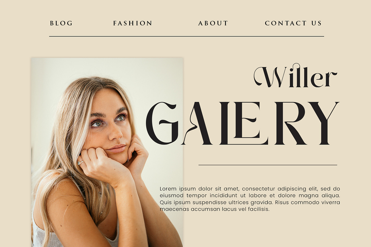 The Glamoure Serif Font, a Serif Font by Idea Studio (Photo 3 of 12)