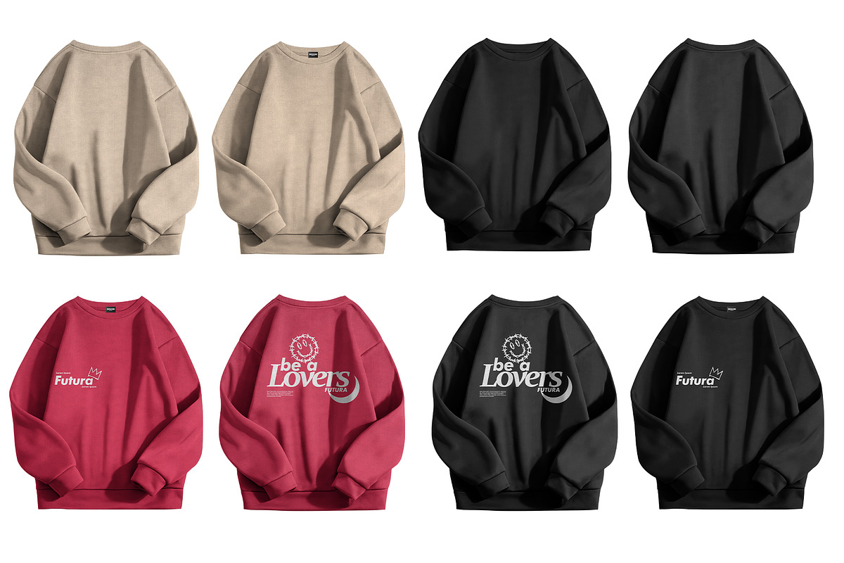Crewneck Sweatshirt Mockup, a Shirt Mockup by Irhasalfahad (Photo 3 of 3)