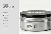 Metal Shoe Polish Tin Can Mockup, a Cups & Container Mockup by graphypix (Thumbnail 2 of 4)