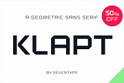 Klapt – Geometric Sans Serif Family, a Sans Serif Font by SevenType (Thumbnail 1 of 14)