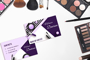 Makeup Business Card, a Stationery Template by MotoCMS (Thumbnail 2 of 2)
