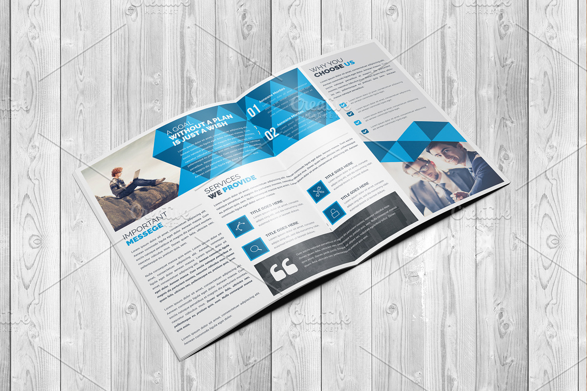 Corporate Bi-Fold Brochure Template, a Brochure Template by Alice_s (Photo 2 of 8)