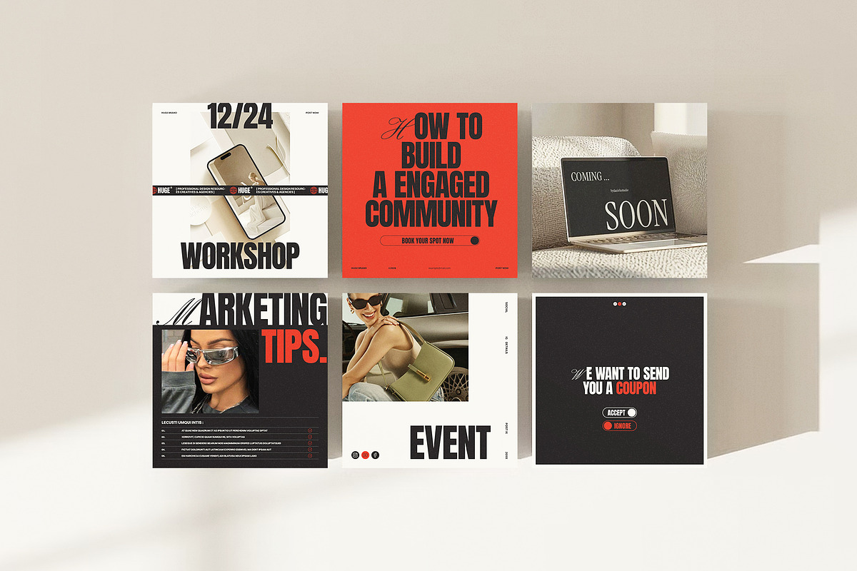 HUGE | Social Media Kit Template, a Social Media Template by ArtisanaAura (Photo 10 of 13)