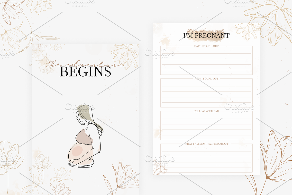 Printabel My Pregnancy Planner, a Stationery Template by Digital_Mind (Photo 8 of 10)