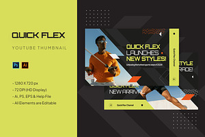 Quick Flex - Youtube Thumbnail, a Social Media Template by StreaksideStd