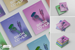 Realistic Book Cover Mockup
