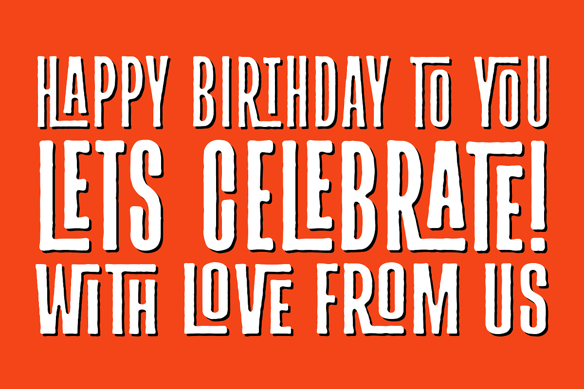 Blockparty - Fun Display Font, a Sans Serif Font by Tom Chalky (Photo 6 of 11)