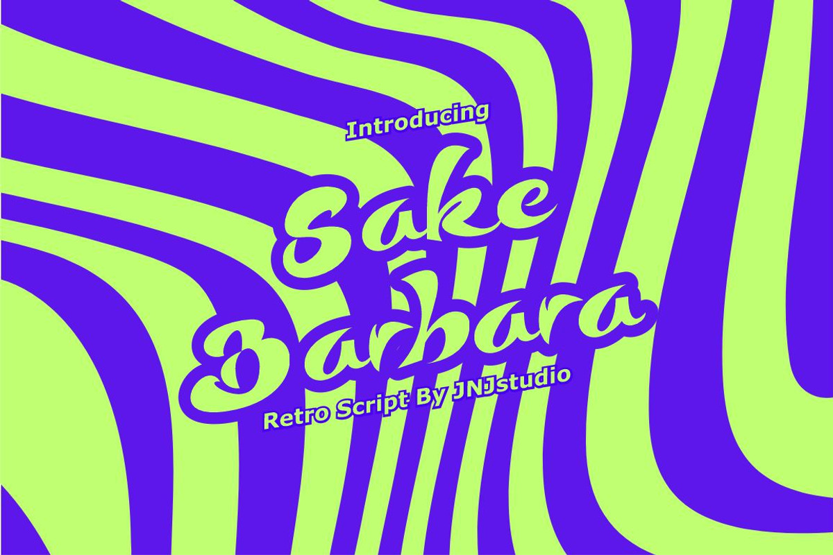 Sake Barbara Script, a Font by JNJ Studio (Photo 1 of 10)