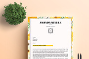 Floral CV / Resume Template / N, a Resume Template by Showy68 Template (Thumbnail 3 of 5)