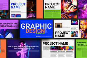 Graphic Design Portfolio Template, a Presentation Template by E-Type