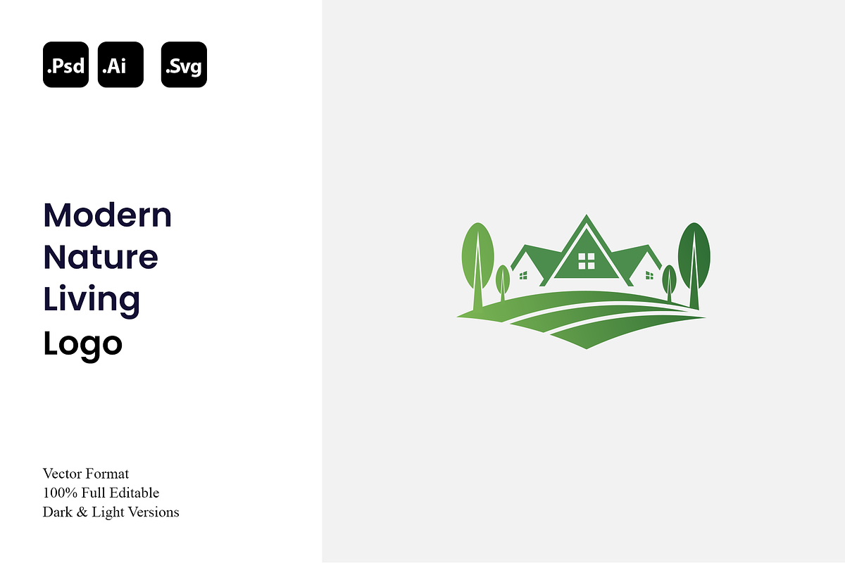 Modern Nature Living Logo, a Branding & Logo Template by Luxury Logos (Photo 1 of 4)