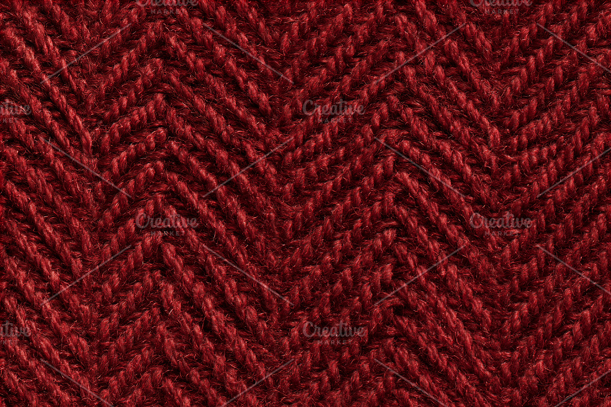 Seamless pattern red burgundy wool knitting forming a seamless h, a Pattern Graphic by Studio ANNA