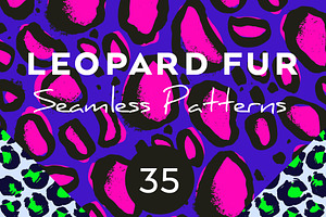 35 Leopard Fur Seamless Patterns