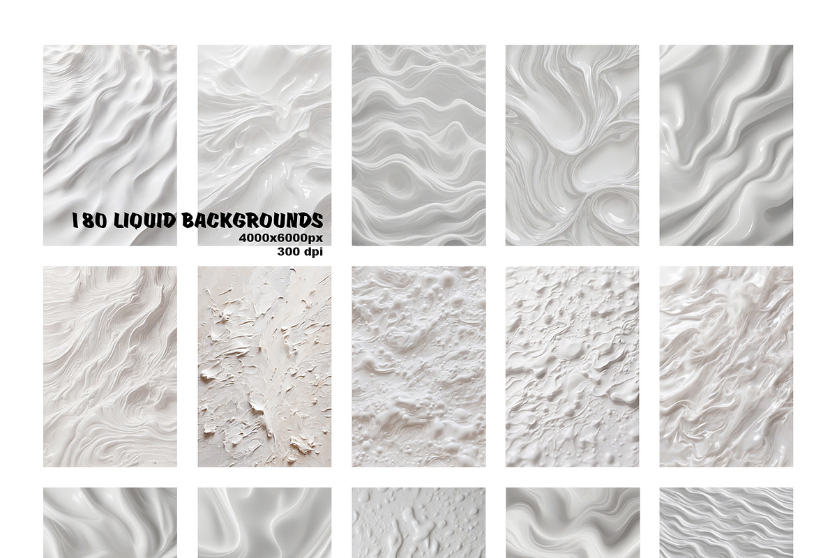200 Liquid backgrounds. Posters, a Background Graphic by ApetekMarket (Photo 3 of 17)