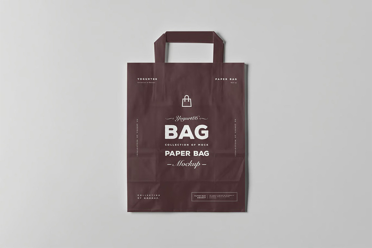 Paper Bag Mock-up, a Packaging Mockup by zippypixelstudio (Photo 7 of 12)