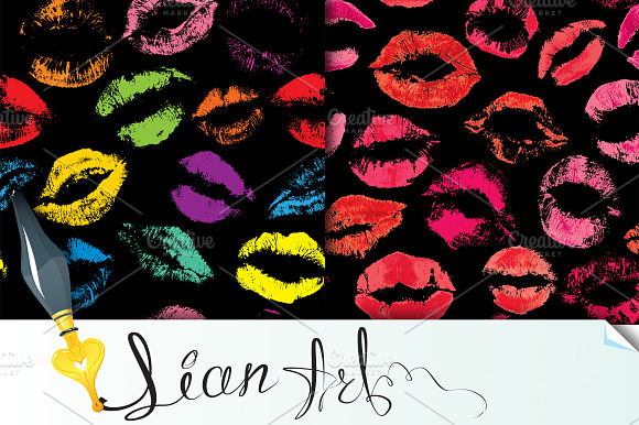 2 Seamless With Beautiful Lips