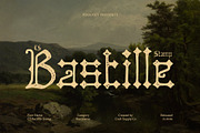 CS Bastille Stamp, a Blackletter Font by Craft Supply Co. (Thumbnail 1 of 8)