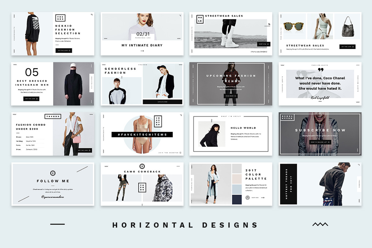 Nekkid - Social Media Booster Pack, a Social Media Template by NordWood (Photo 8 of 9)