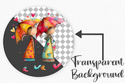 Whimsical Valentine's Day Couple, an Illustration by Canvas Craft (Thumbnail 2 of 6)