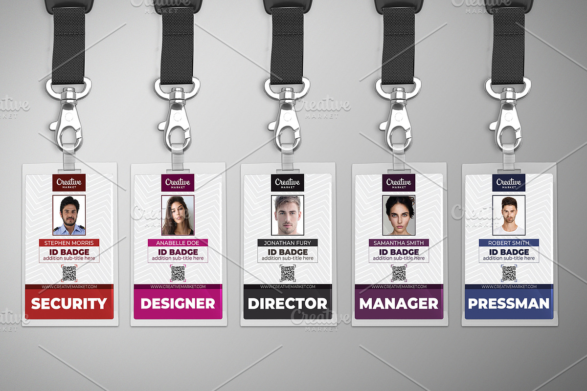 Simple Business ID Badge 021, a Card Template by Tzochko (Photo 5 of 5)