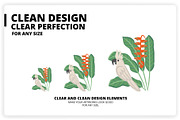 36 Tropical Elements + 12 Patterns, an Object Graphic by monkik (Thumbnail 9 of 11)