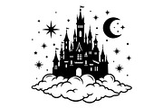 Fantasy Castle Cloud Moon Bundle, an Object Illustration by Gaye Art (Thumbnail 21 of 30)