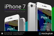 Iphone 7 Mockup Angled White, an iPhone Mockup by mockuptain (Thumbnail 1 of 7)