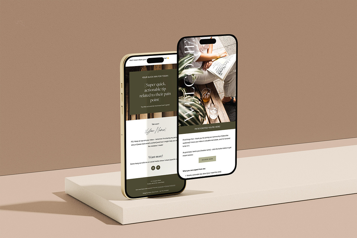 Flodesk Welcome Email Sequence, an Email Template by Meteor Street Studio