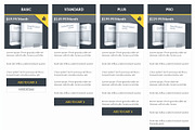 Flat Pricing Table Templates, a Templates & Theme by Aabhaas (Thumbnail 1 of 4)