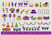 Mardi Gras Parade Graphics Set, a Pattern Graphic by Drafts n Doodles (Thumbnail 3 of 12)