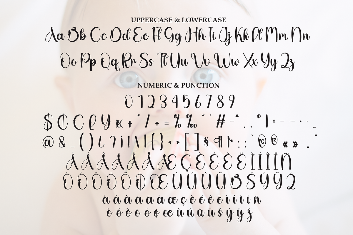 Baby | Script Font, a Handwritten Font by Scratchones (Photo 7 of 8)