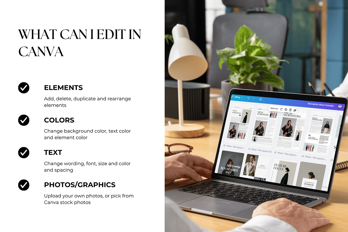Minimalistic Ebook Canva Template preview 4