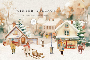 Winter Christmas Village