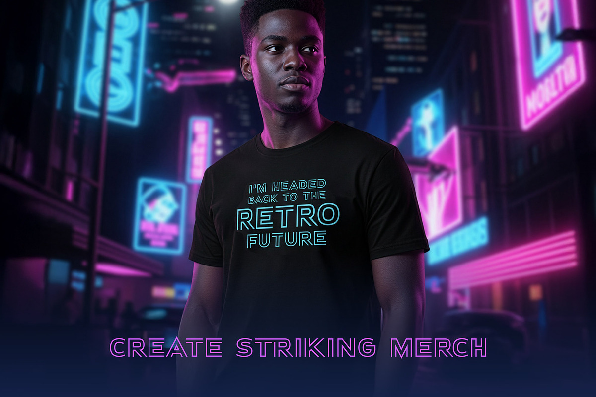 Etronika - An 80s Synthwave Dream, a Sans Serif Font by Parker Creative (Photo 4 of 9)