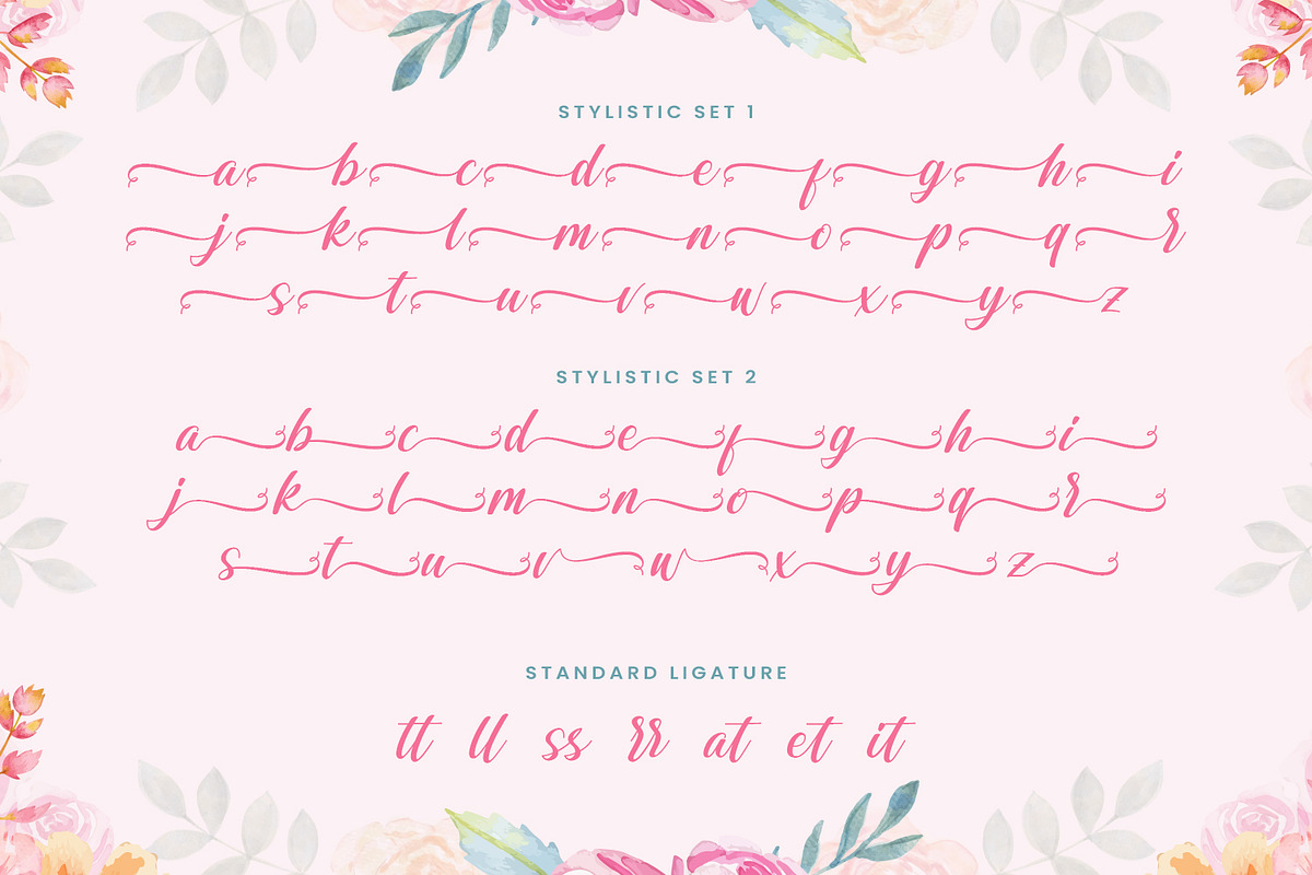 Miladia lovely script font, a Script Font by nizarbagasm (Photo 6 of 7)