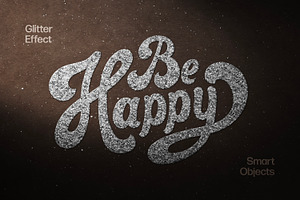 Silver Glitter Text & Logo Effect, a Layer Style Add-On by Design Squad